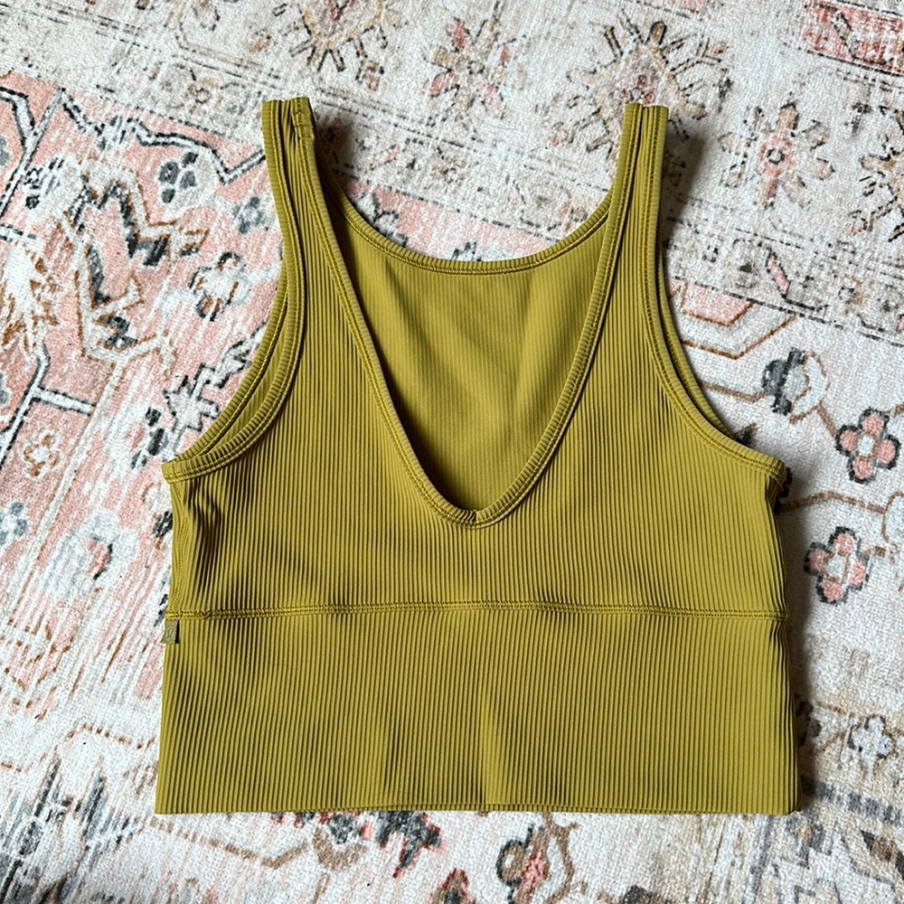 Lululemon Power Pivot Tank, Mustard Yellow